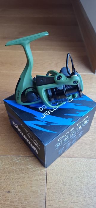 Mulineta spin, feeder Okuma Ceymar TG-4000 Tactical Green, Noua