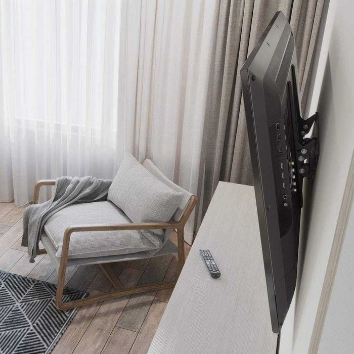 Стенна стойка за TV HAMA 108716, Регулируема, 32"-56", 30 кг, Черна