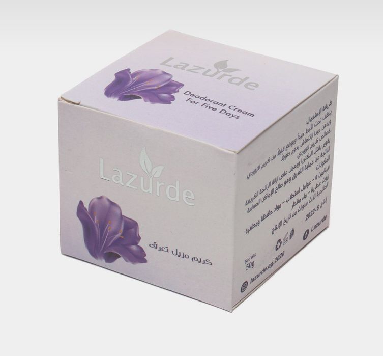 Lazurde Deodorant Cream - bu haddan tashqari terlash uchun originali