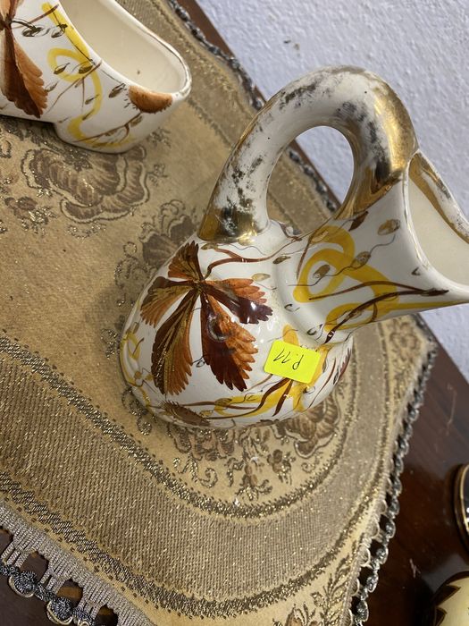 Белгийски порцеланови съдове каничка и обувка