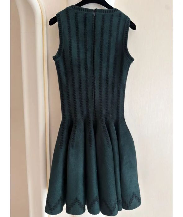 ALAIA Зеленые коктейльное платье