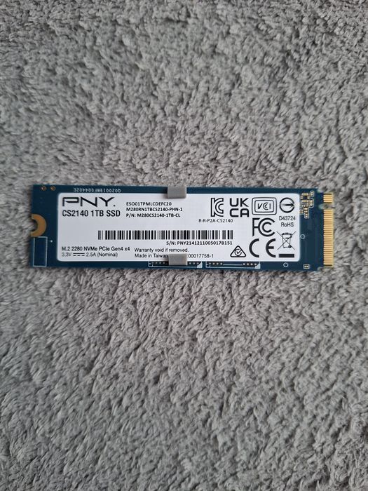 SSD PNY CS2140 1TB (M280CS2150-1TB-TB) ps5 Pc
  PNY CS2140 1TB (M280CS