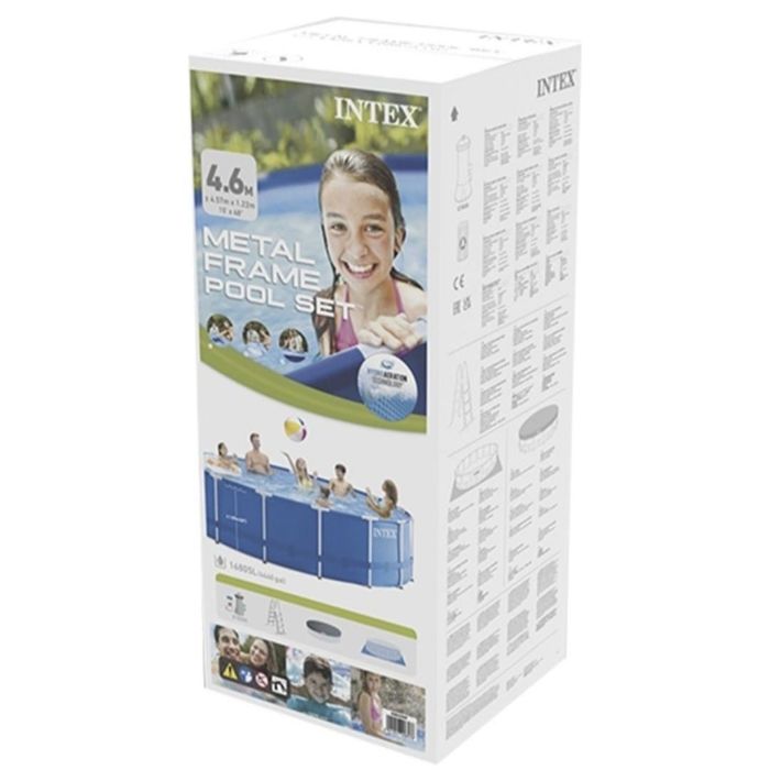 Бассейн каркасный Intex 457x457x122см