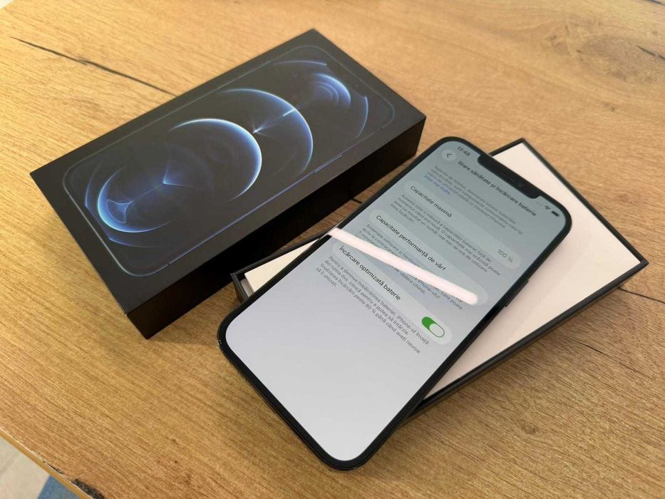 iPhone 12 Pro Max 256GB Pacific Blue | 100% Baterie | Factura | Garantie | Buy-Back