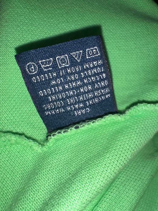 Оригинална зелена Polo тениска Ralph Lauren Sport - Размер S