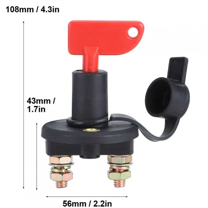 12V 24V Ключ маса превключвател прекъсвач изолатор акумулатор 12V 24V