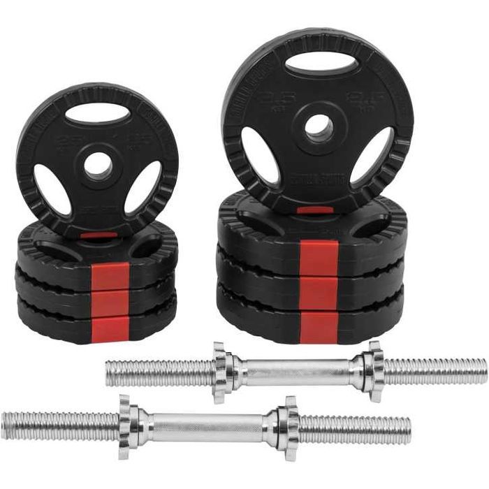Set gantere reglabile din ciment cu grip de 20KG