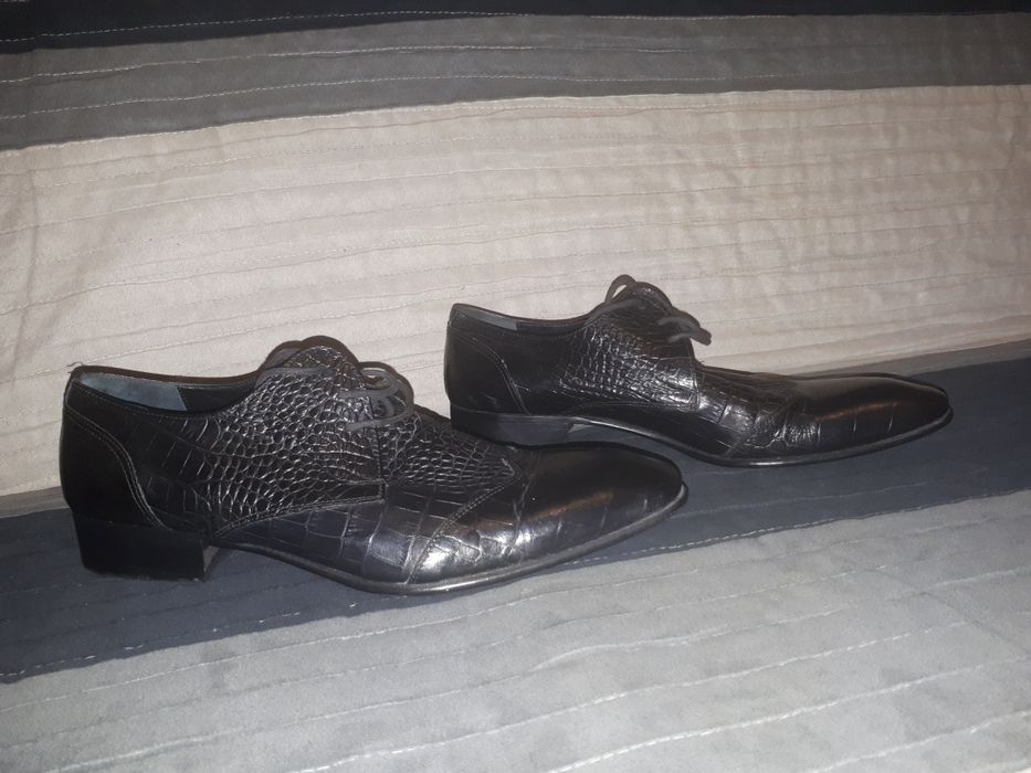 Pantofi piele Giorgio Armani, barbatesti, originali, negru, marime 41
