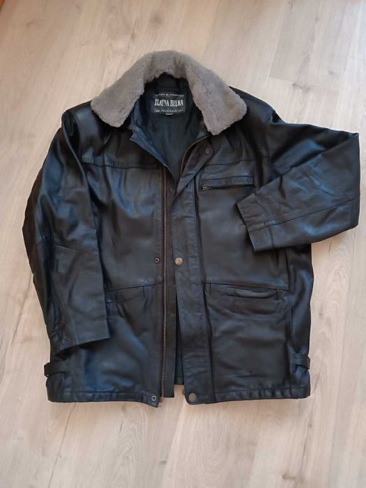 Мъжко яке/шуба. Естествена кожа. Златна белка ООД Сливен