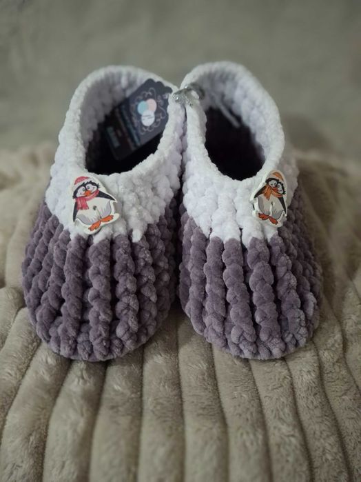 Детски плетени пантофки