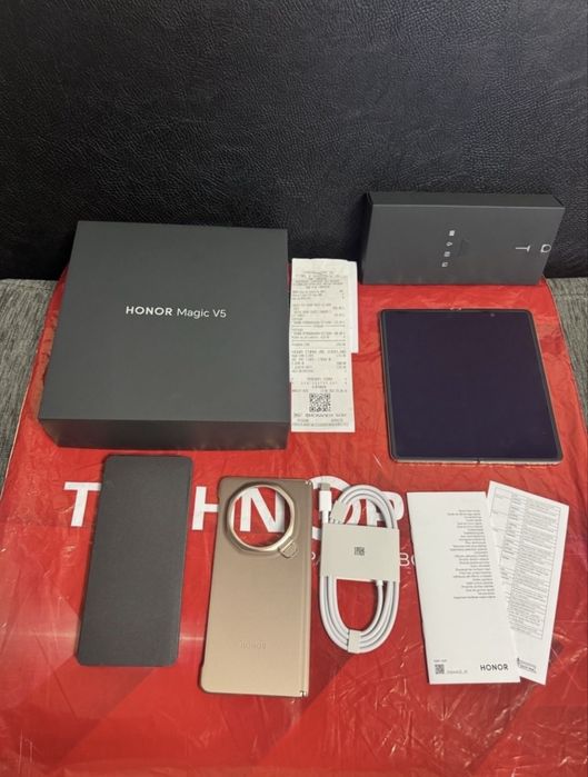 КАТО НОВ 512GB Honor Magic V5 5G Технополис Гаранция 2027 г. Gold