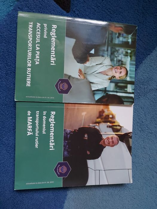 Vând cărți examen transport marfa și persoane