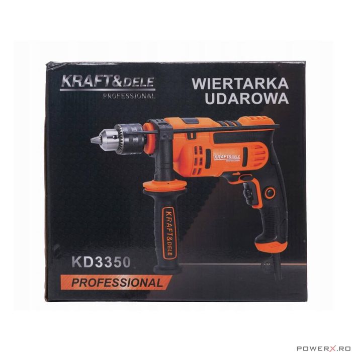 Masina de gaurit cu percutie, bormasina, putere 1600 W, 220V, Kraft