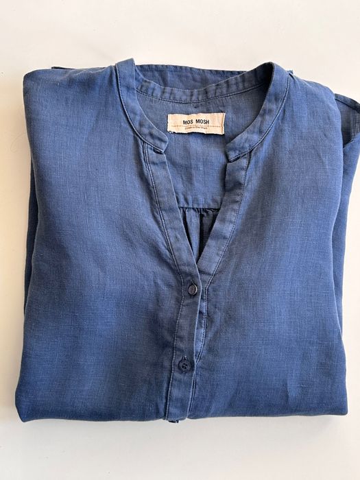 Mos Mosh  ленена туника в пастелен цвят