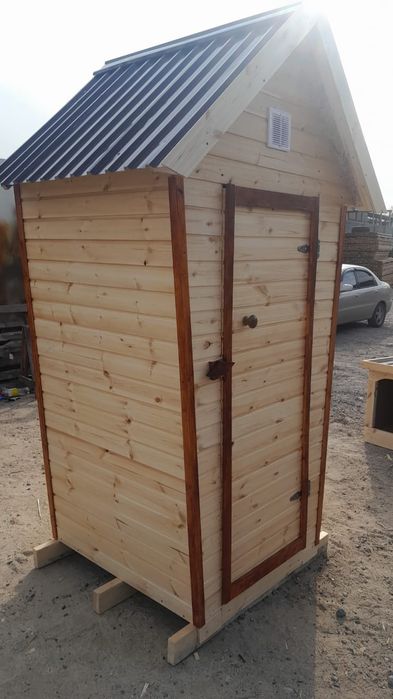 Уличный Деревянные туалет для дачи