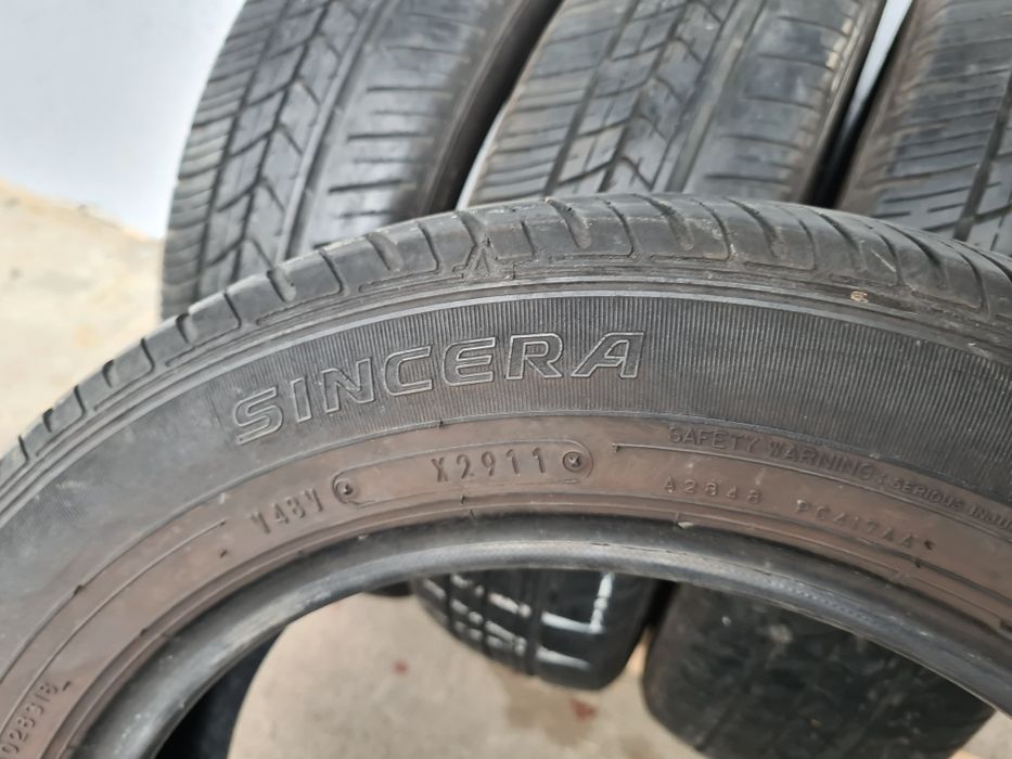 4 бр. летни гуми 155/65/14 Falken DOT 2911 2x5 mm 2x4 mm