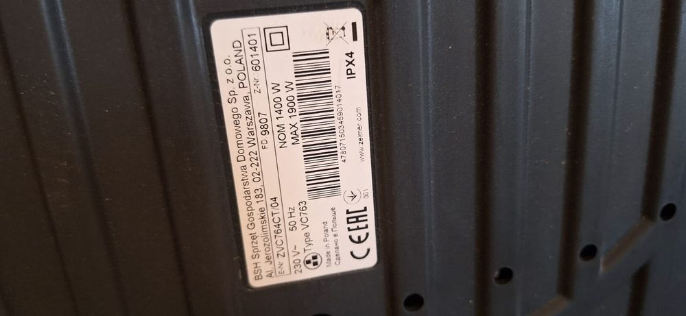 Aspirator cu apă Zelmer Aquawelt Pro ZVC764CT