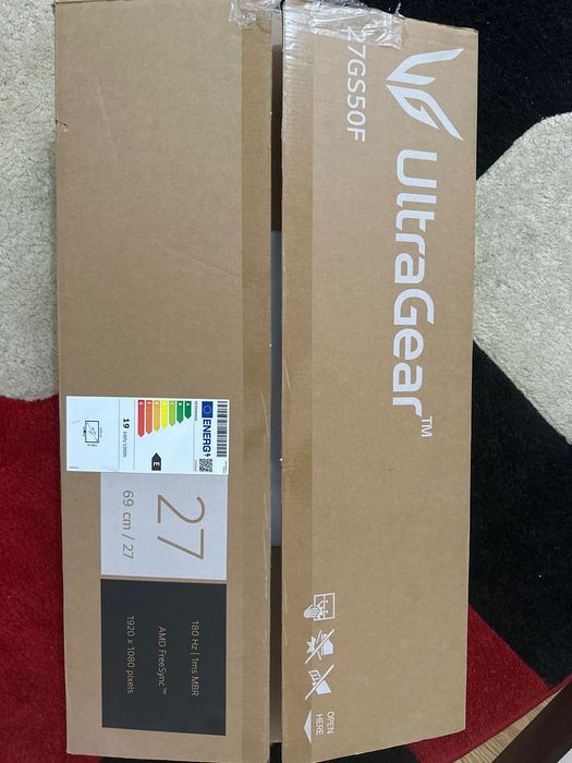 Monitor Gaming LED VA LG UltraGear™ ', Full HD (1920x1080), 180Hz