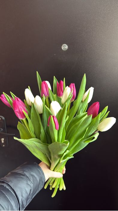 Тюльпаны по 800 тг с оформлением