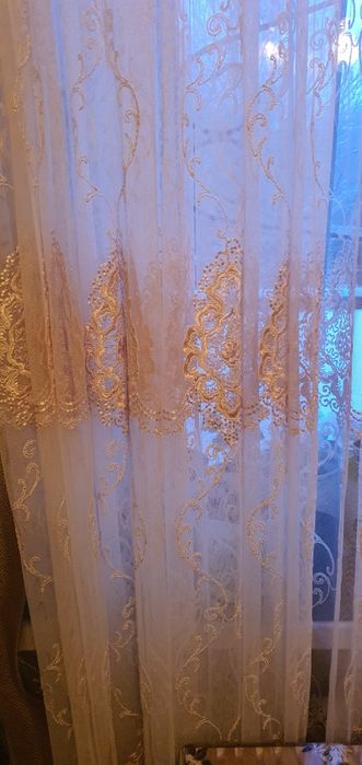 Тюль цвет шампань 5м,турция