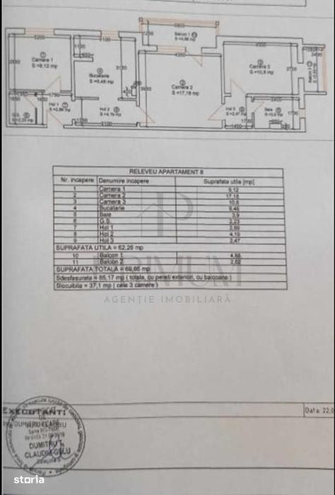 Umt - 3 Cam - Decomandat - Etj.2 - 2 Bai -  Renovatmobilat - Centrala