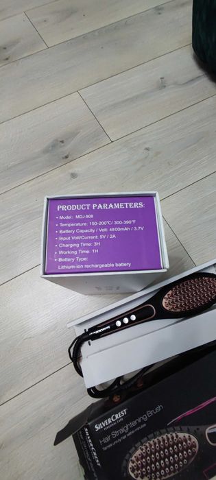 Set Ondulator fara fir NOU + Perie de indreptat electrica nefolosita