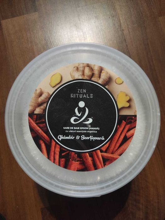 Sare de Baie Epsom ulei esential Scortisoara Ghimbir Zen Rituals 4,5kg