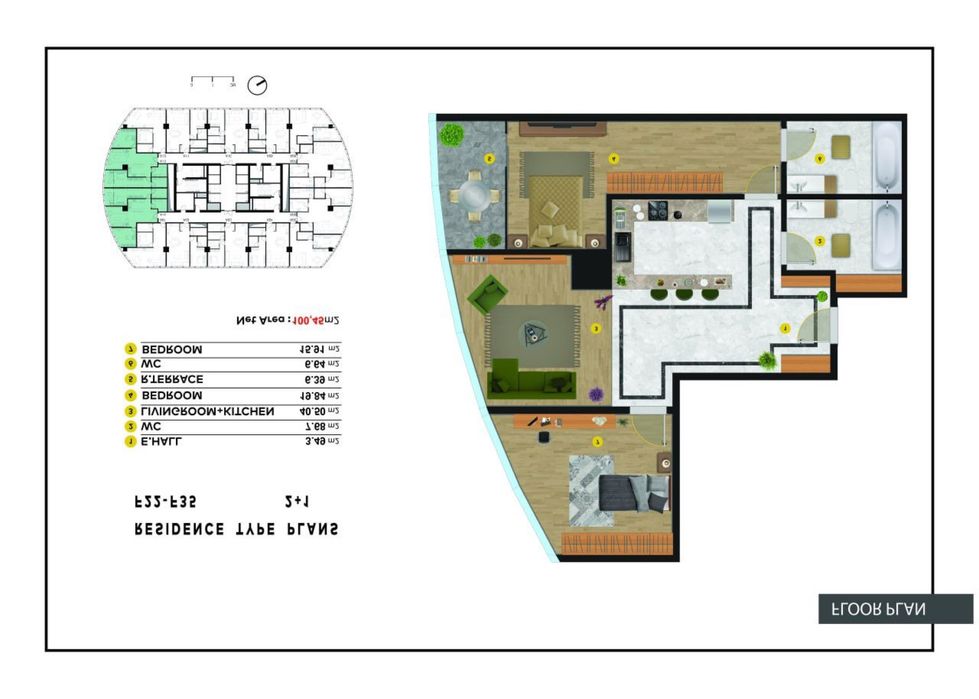 Продается ЖК Пирамит Товер 3ком.кв. Готовый с ремонтом видом Аэропорт