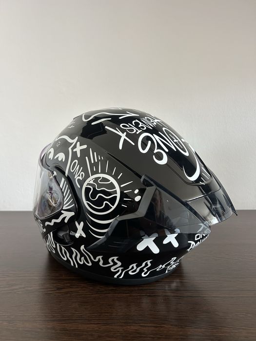 Casca moto flip-up cu ochelari de soare