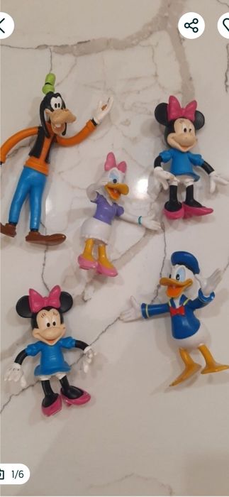 Figurine Disney, 5 buc.din cauciuc siliconat
