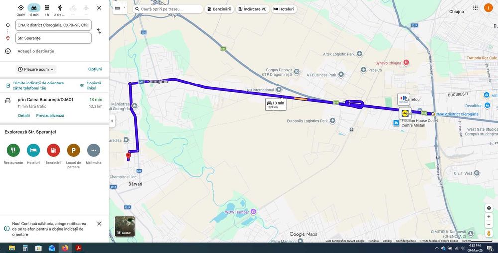 Teren Ciorogarla 2000mp langa autostrada A0 Ilfov