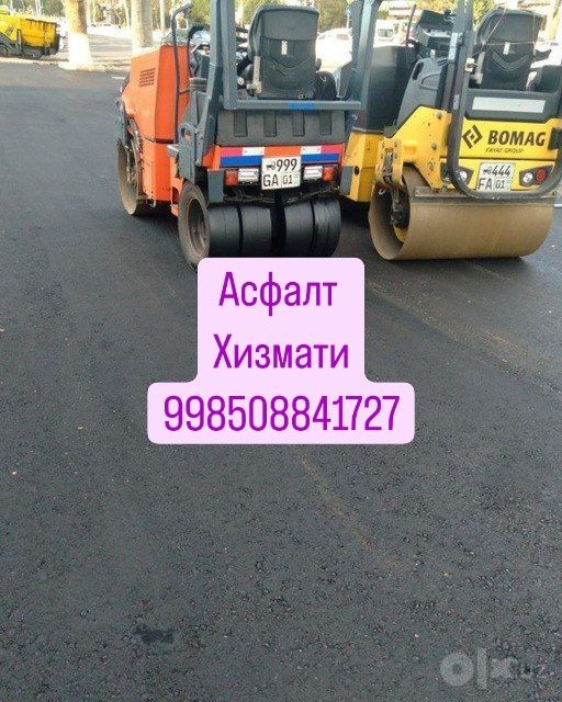 Кафолатланган АСФАЛЬТ ХИЗМАТИ Arzon narxda.