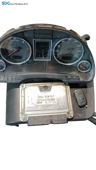 Kit Pornire ECU Calculator Motor Ceas Ceasuri Bord CIP Cheie Cheie Imobilizator Audi A4 B6 1.9 TDI AVB 2001 - 2005 Cod 038906019JP 0281011141 8E0920950J [M8386]