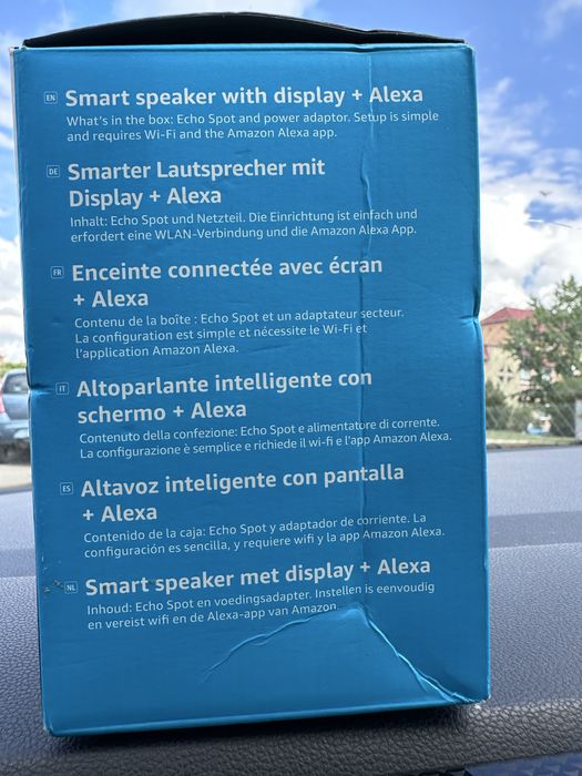 Boxa inteligentă Echo spot
