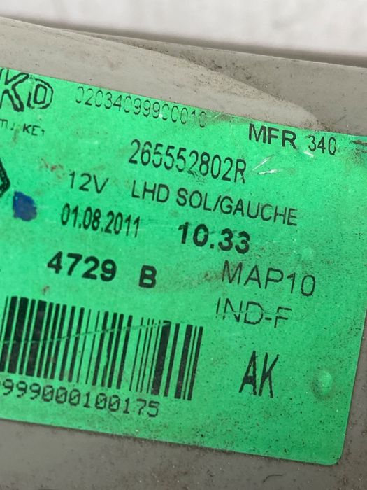 Stop Stanga Spate Renault Fluence L30_ 2010 - > 265552802R