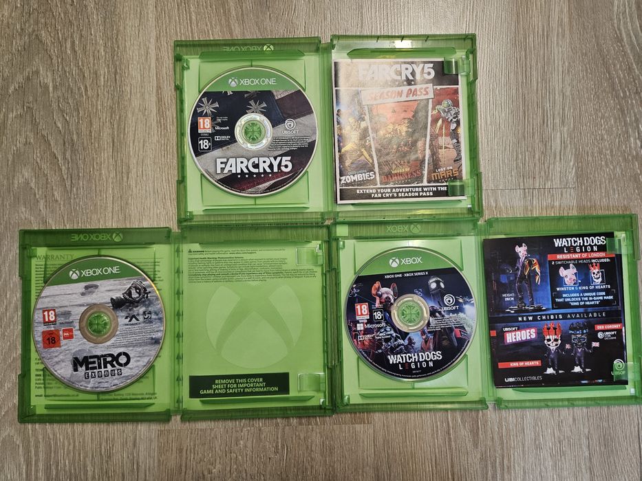 Jocuri Xbox: Far Cry 5, Metro Exodus, Watch Dogs Legion.