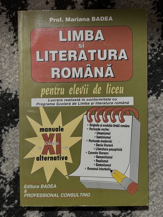 Culegere limba si literatura romana