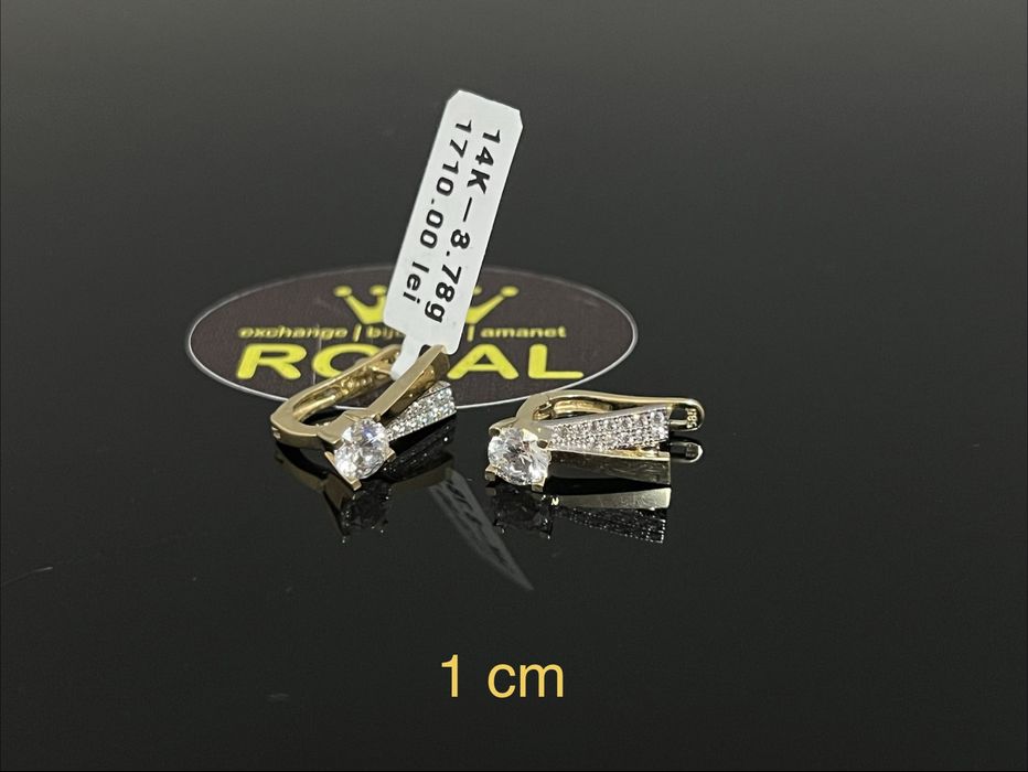 Bijuteria Royal CB : Cercei dama aur 14k 3,78gr