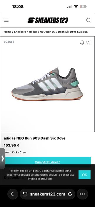 Adidas run90s dash six dove