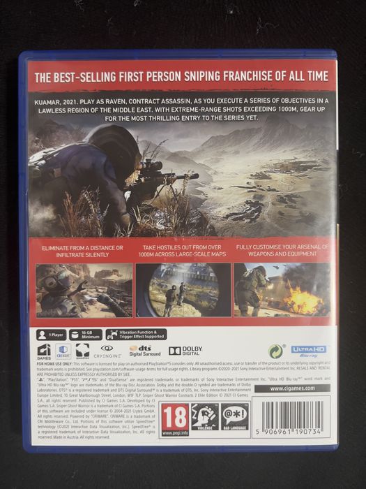 Sniper Ghost Warrior Contract 2 Elite Edition PS5