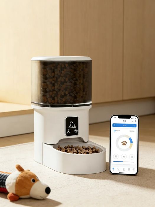 Автоматическая кормушка 4л, Wi-Fi, программируемая, корм