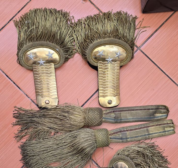Raritate lot epoleti capitan de artilerie armata Regală romana