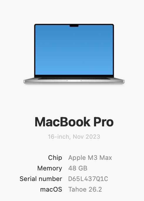 Macbook pro m3 max