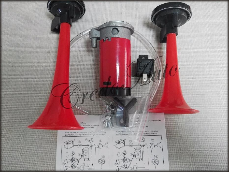 Тромби за клаксон с компресор 12V два броя