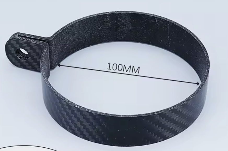 Prindere evacuare carbon motocicleta 100MM