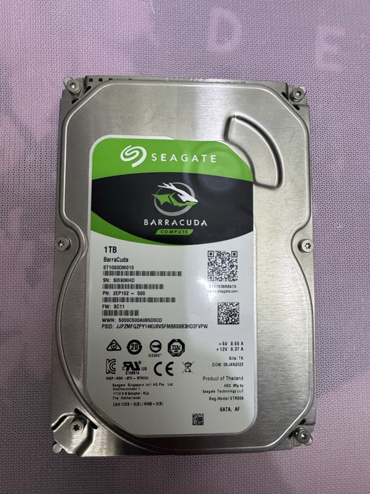 Новый жесткий диск 1тб Seagate