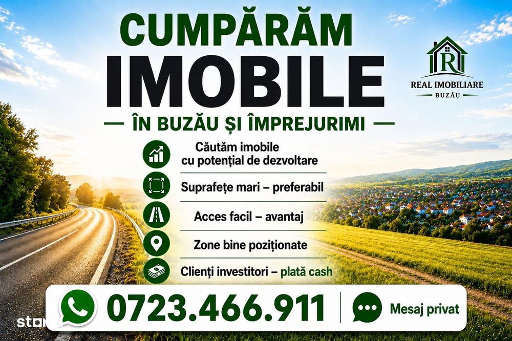 Cumparam imobile in Buzau !