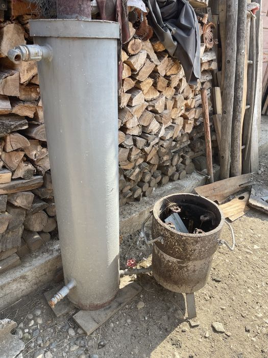 Boiler pe lemne de fier