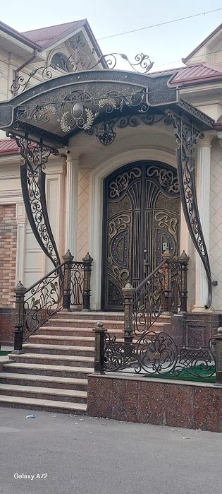 Навес Перила Акфа покраска.