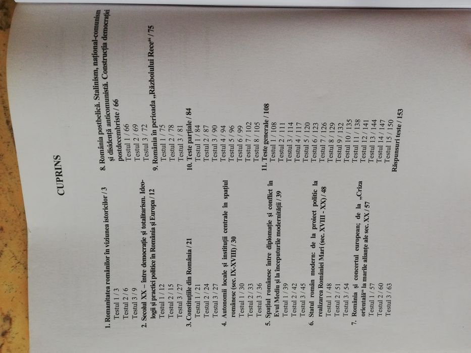 Culegere pentru Academia de poliție -Istorie